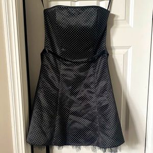 Vintage Gunne Sax strapless polka dot dress